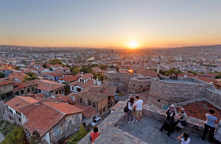 Ankara, View of the city from Ankara citadel